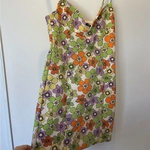 Zara Floral Dress 1960s 1950s Design Vintage Pattern Size Medium NWT